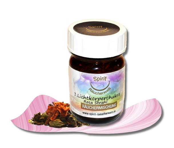 3. Lichtkörperchakra rosa Strahl - Räuchermischung