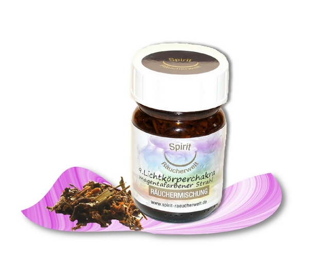 9. Lichtkörperchakra magentafarbener Strahl - Räuchermischung