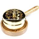 Amaru Räucherpfanne Messing - D8,5x5,5x16,5cm