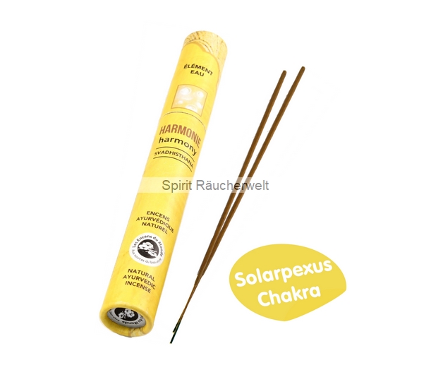 Harmonie - Milzchakra - ayurvedische Räucherstäbchen -  Aromandise 100% naturrein