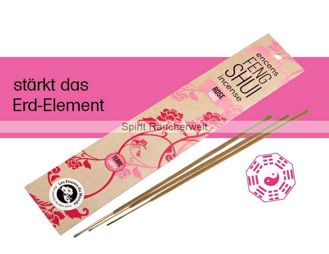 Erde - Rose | Feng Shui Räucherstäbchen von Aromandise Erde - Rose | Feng Shui Räucherstäbchen von Aromandise