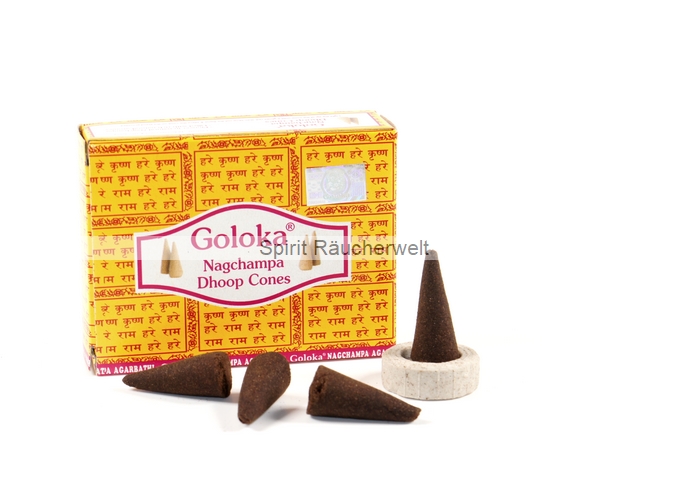 Goloka Nag Champa Räucherkegel
