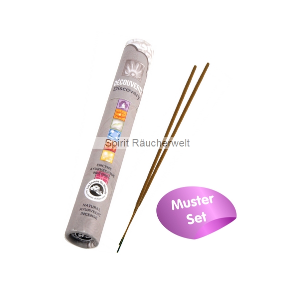 Discovery - Chakra Sortiment - ayurvedische Räucherstäbchen -  Aromandise 100% naturrein