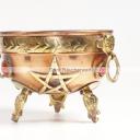 Pentagramm Kupfer Räucherkessel - D10x7cm