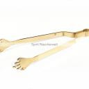 Hände Räucherzange - Kohlenzange Messing - 15cm