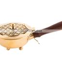 Blume des Lebens Weihrauchpfanne Räucherpfanne Messing