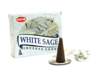 Weißer Salbei Räucherkegel