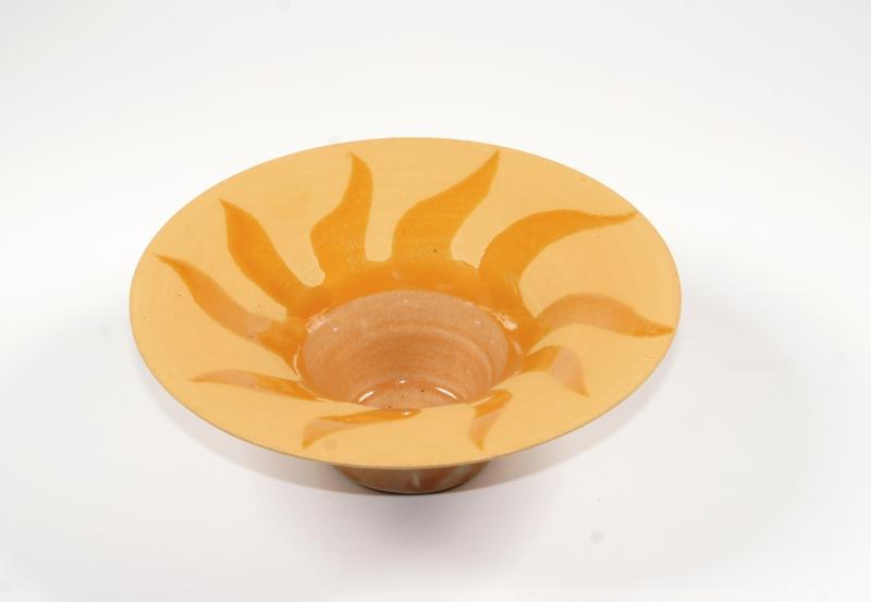 Räucherschale Sonne getöpfert - D17x7cm