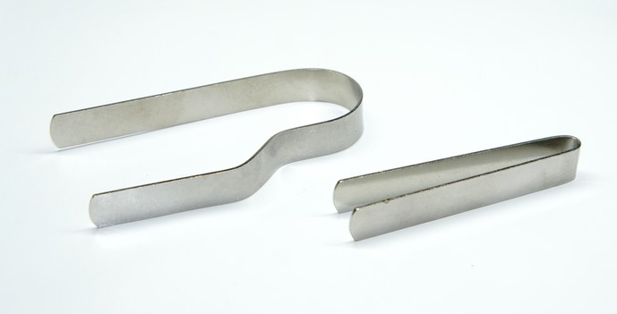 Räucherzange - Kohlenzange Edelstahl