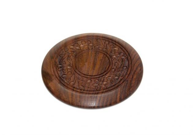 Untersetzer Holz rund- D12,5cm