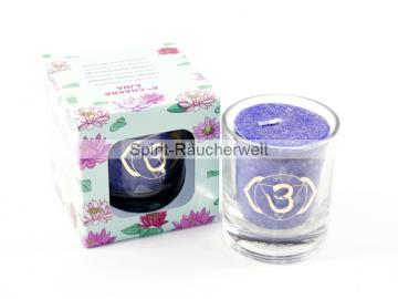 6. Chakra - Duftkerze mit naturreinen ätherischen Ölen | Faire Trade