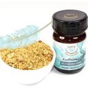 50ml Braunglas mit loser Räuchermischung in Schale.