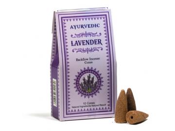 Ayurvedic Lavendel Rückfluss - Backflow Räucherkegel