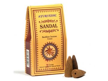 Ayurvedic Sandelholz Rückfluss - Backflow Räucherkegel