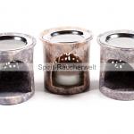 Baum des Lebens - Räucherstövchen Speckstein bunt glockig mit Sieb