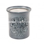 Baum des Lebens - Räucherstövchen Speckstein grau glockig mit Sieb