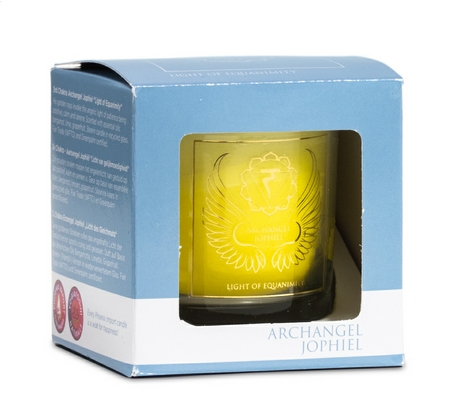Erzengel Jophiel - 3.Chakra | Engelkerze - Duftkerze  im Glas