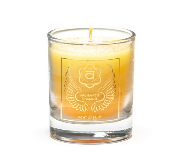 Erzengel Chamuel - 2.Chakra | Engelkerze - Duftkerze  im Glas