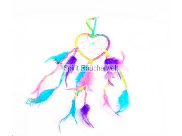 Happy - herzförmiger Traumfänger