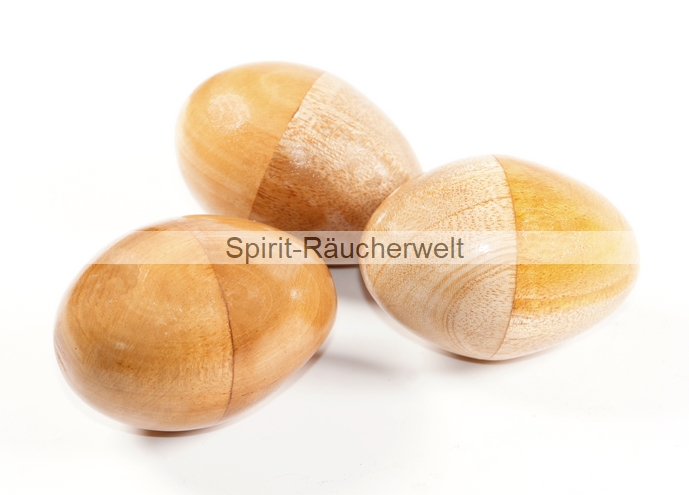 Rassel Ei - Ei Shaker- Schamanen Rassel | Holz natur - D5x7cm - zart und leise