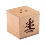 Räucherwürfel Erde - Räucherkegelhalter aus Holz