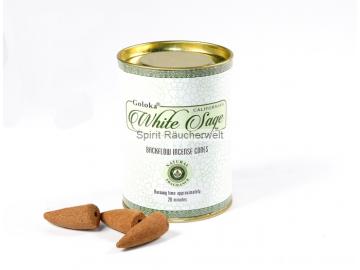 Weißer Salbei - White Sage Natural Rückfluss - Backflow Räucherkegel - Goloka